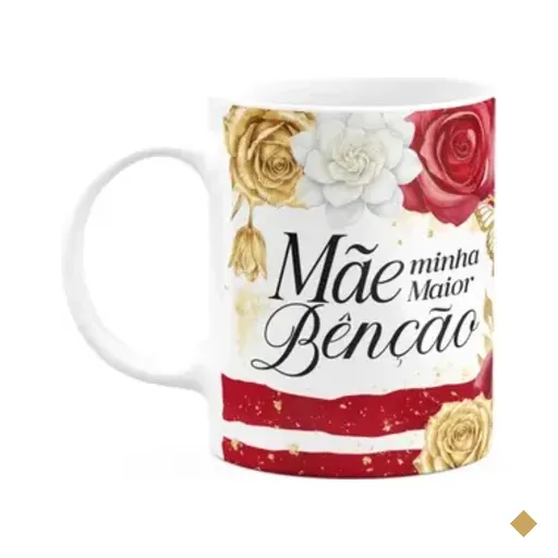Caneca Dia Das Mães - Mãe, Minha Maior Benção - 325ml