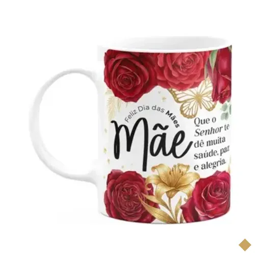 Caneca Dia Das Mães - Saúde, Paz E Alegria - 325ml
