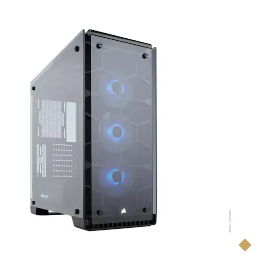 Gabinete Corsair Crystal Series 570X RGB Mid-Tower Black