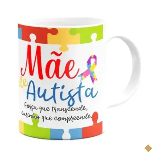 Caneca Mães, Feliz Dia! - Mãe De Autista - 325ml