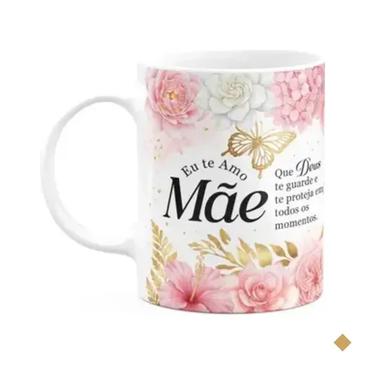 Caneca Dia Das Mães - Que Deus Te Guarde E Proteja - 325ml