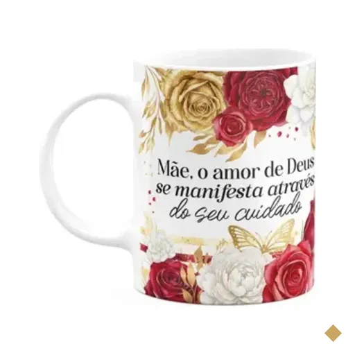 Caneca Dia Das Mães - O Amor De Deus Manifestado - 325ml