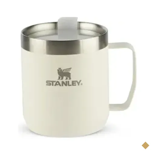 Caneca Camp Mug Stanley Cream Gloss, 350ml, 8699 Stanley