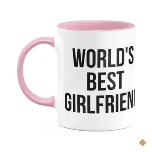Caneca Geek World's Best Girlfriend - The Office - B-pink