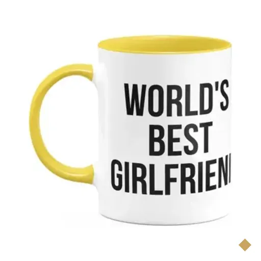 Caneca Geek World's Best Girlfriend - The Office - B-yellow
