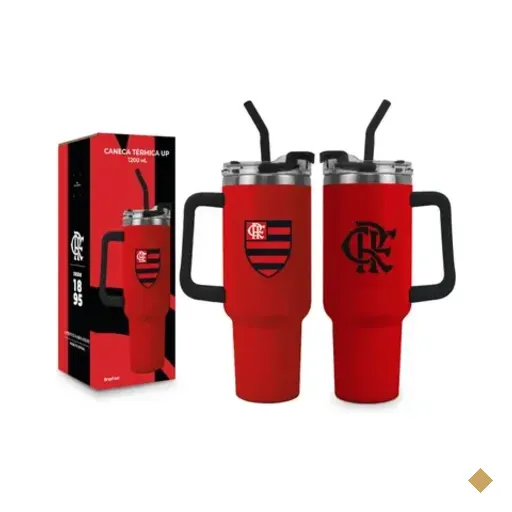Caneca Térmica Up 1200ml Times - Flamengo