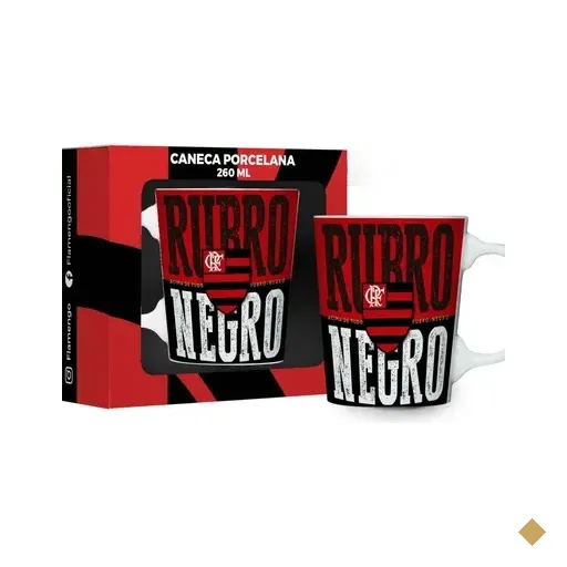 Caneca Porcelana Premium Times 260ml - Flamengo