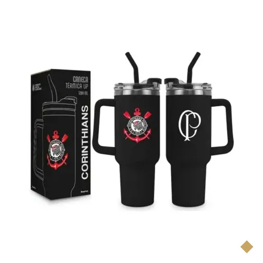 Caneca Térmica Up 1200ml Times - Corinthians