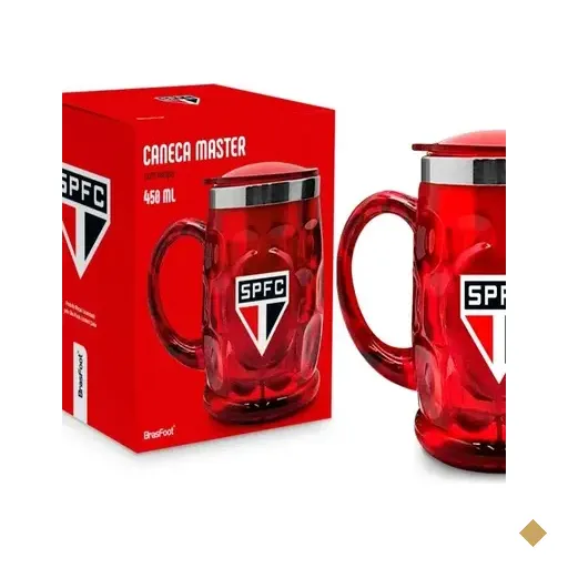 Caneca Plást. Inox Master 450ml Times - São Paulo