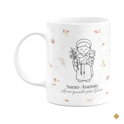 Caneca Religiosa Santinhos - Santo Antônio