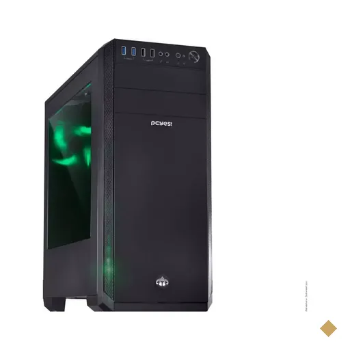 Gabinete PCYes! Knight LED Verde Mid Tower