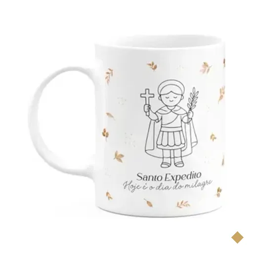Caneca Religiosa Santinhos - Santo Expedito