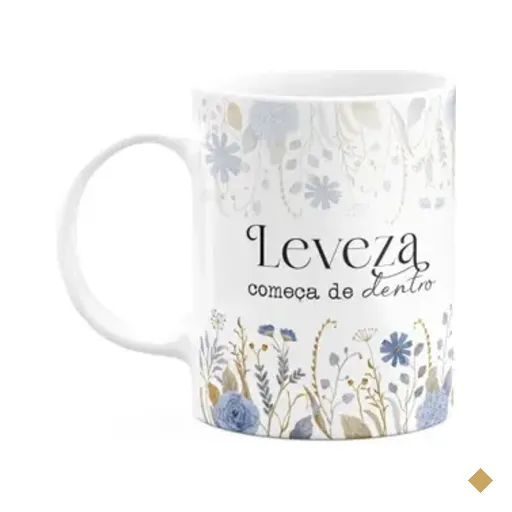 Caneca Florescer - Leveza Começa De Dentro