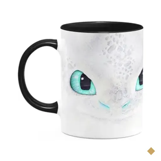 Caneca Geek - Dragão Fúria Da Luz - B-black