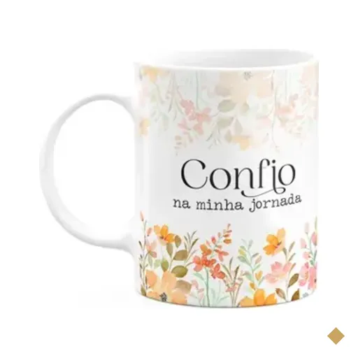 Caneca Florescer - Confio Da Minha Jornada
