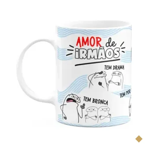 Caneca Flork Irmãos - Amor De Irmãos - M4