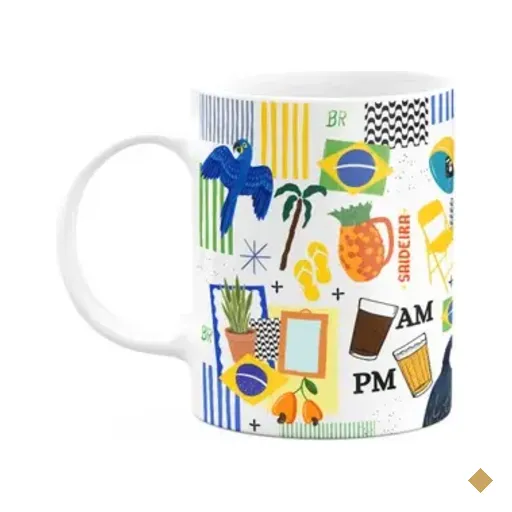 Caneca Brasil Brasilidades - Icons Moments - 325ml