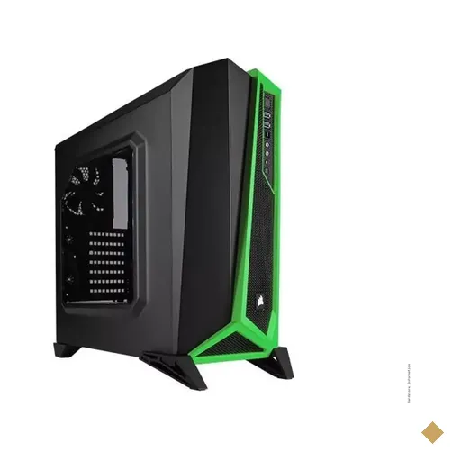 Gabinete Corsair Carbide Series Spec Alpha Black Green Mid Tower