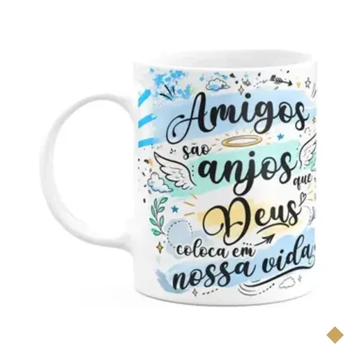 Caneca Amizade - Amigos São Anjos Em Nossa Vida