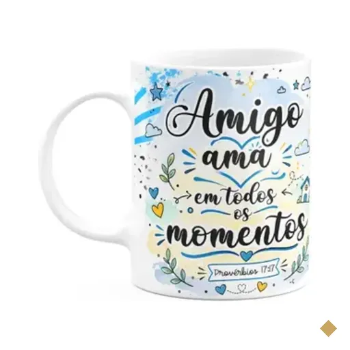 Caneca Amizade - Amigo Ama Em Todos Os Momentos