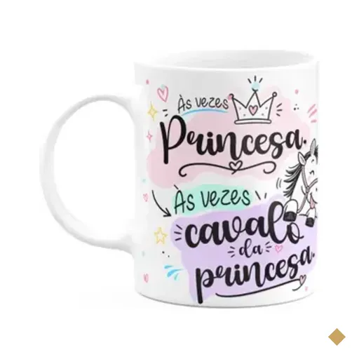 Caneca Divertida - Às Vezes Princesa - 325ml