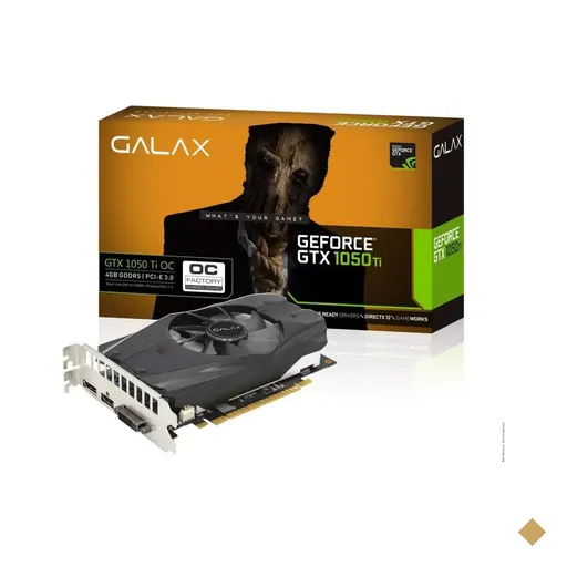 Placa de Vídeo GALAX GeForce GTX 1050Ti OC 4GB GDDR5 128-bit PCI-E 3.0 x16