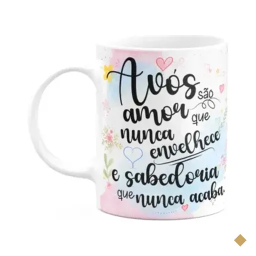 Caneca Avós Amor Que Nunca Envelhece
