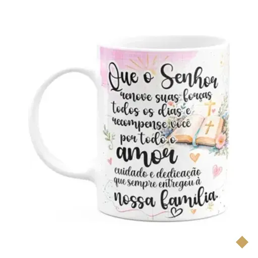 Caneca Avós - Que O Senhor Renove Suas Forças