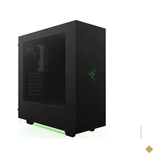 Gabinete NZXT S340 Razer Edition Preto Mid Tower