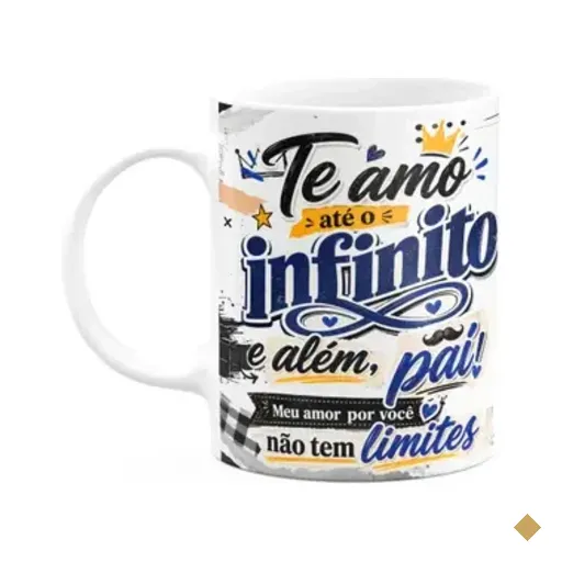 Caneca De Pais - Te Amo Até O Infinito