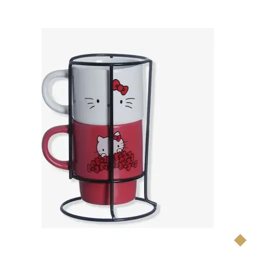 Kit Canecas Empilhaveis Hello Kitty