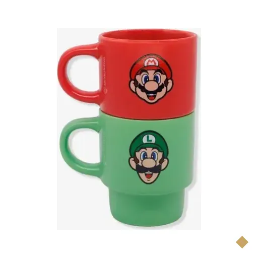 Kit Canecas Empilhaveis Super Mario