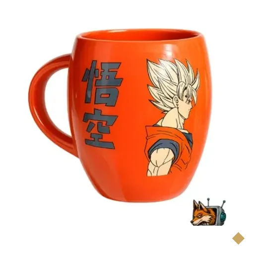Caneca Dragon Ball Goku Vs Vegeta Super Sayajin 550ml