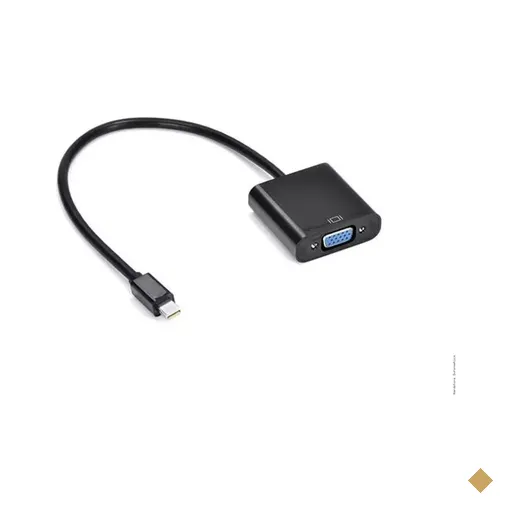 Cabo Conversor Mini Displayport (M) x VGA (F) Preto 30cm