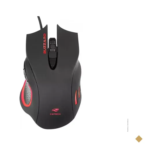 C3 Tech Gamer Buzzard MG-110BK Óptico 3200dpi preto