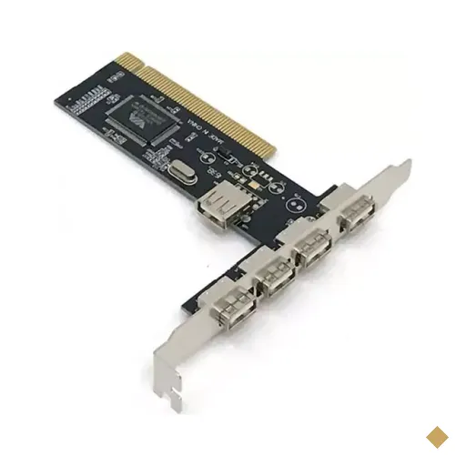Dex Placa PCI USB 2.0 com 5 Portas (4 Externas + 1 Interna)