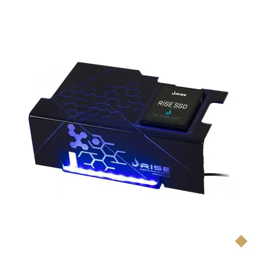 Rise Mode Cover PSU com suporte para SSD Ice Cold LED Azul