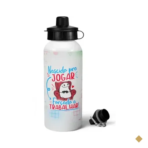 Garrafa Squeeze Mq Gamer Flork - Nascido Pra Jogar V Game