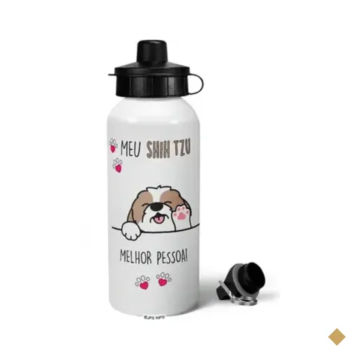 Garrafa Squeeze Mq - Meu Shih Tzu, Melhor Pessoa!