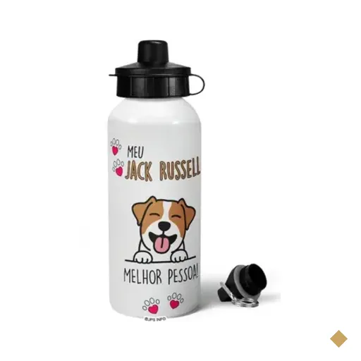 Garrafa Squeeze Mq - Meu Jack Russell, Melhor Pessoa!