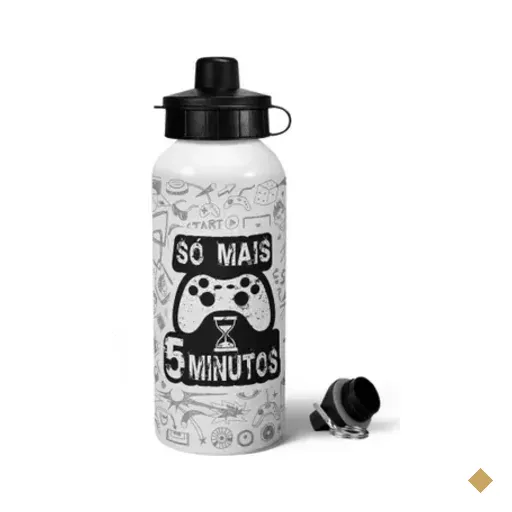 Garrafa Squeeze Mq Gamer - Só Mais 5 Minutos