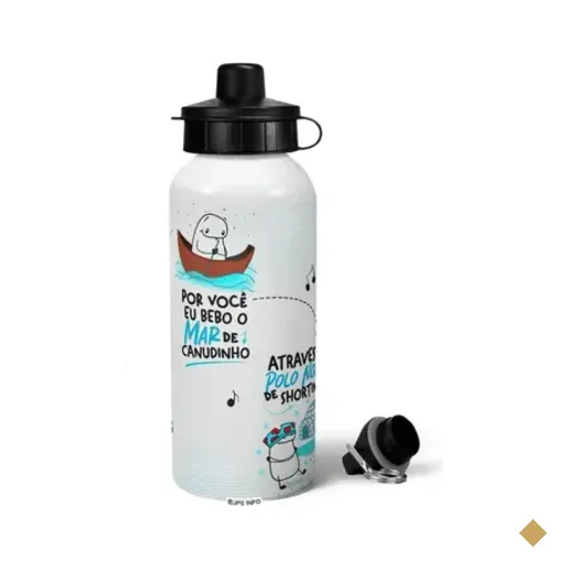 Garrafa Squeeze Mq Flork Namorados - Faço De Tudo