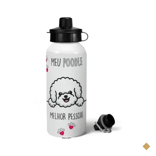 Garrafa Squeeze Mq - Meu Poodle, Melhor Pessoa!