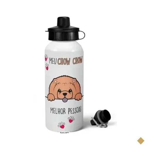 Garrafa Squeeze Mq - Meu Chow Chow, Melhor Pessoa!