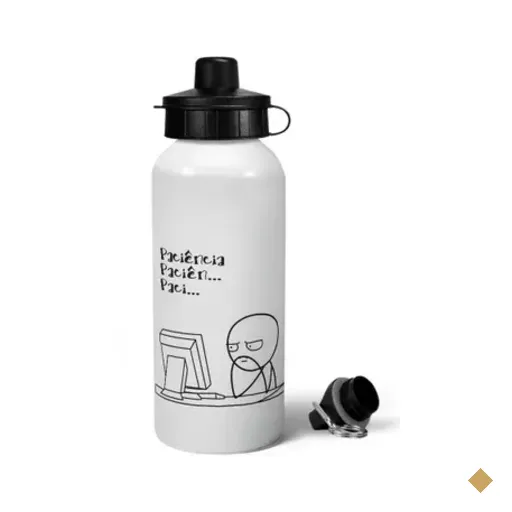 Garrafa Squeeze Mq Divertida - Paciência