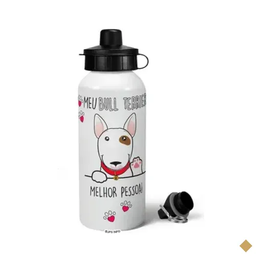 Garrafa Squeeze Mq - Meu Bull Terrier, Melhor Pessoa!