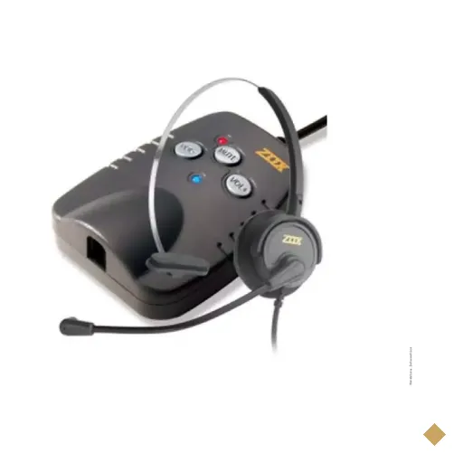 Zox Adaptador de áudio digital USB com headset Preto