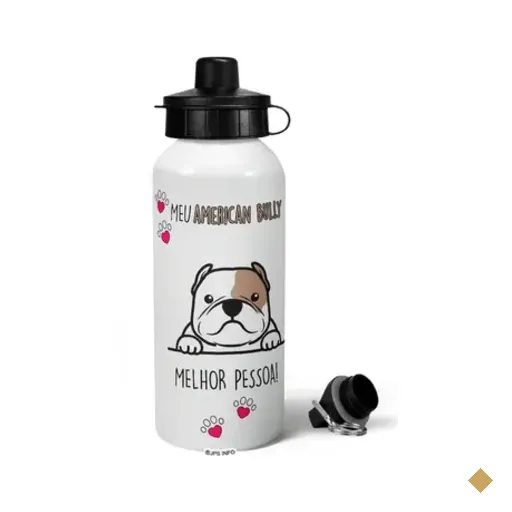 Garrafa Squeeze Mq Dog - Meu American Bully, Melhor Pessoa!