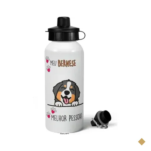 Garrafa Squeeze Mq Dog - Meu Bernese, Melhor Pessoa!