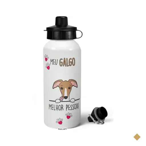 Garrafa Squeeze Mq - Meu Galgo, Melhor Pessoa!